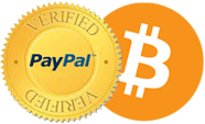 PayPal & Bitcoins Accepted